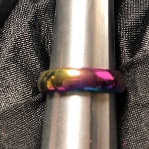 Rainbow hematite ring  12 1/2, 10 1/2, 11 1/2